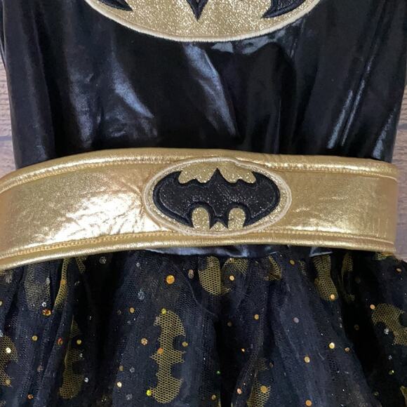 Rubie's Batgirl Batman Black Dress Tulle Skirt Halloween Costume Size Small - Picture 4 of 11